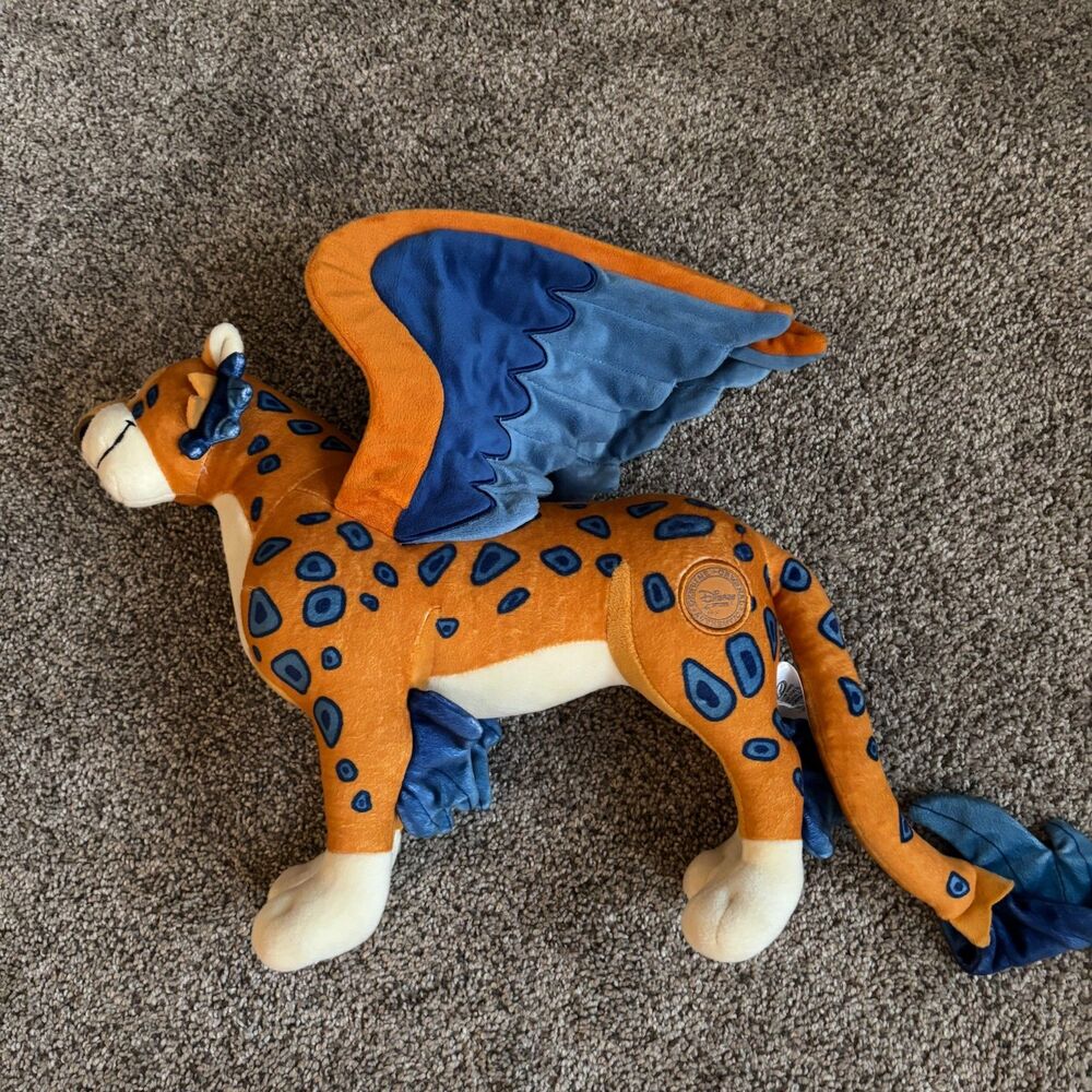 Disney Store ELENA OF AVALOR Skyler Jaquin Plush 28" Winged Flying Jaguar Macaw